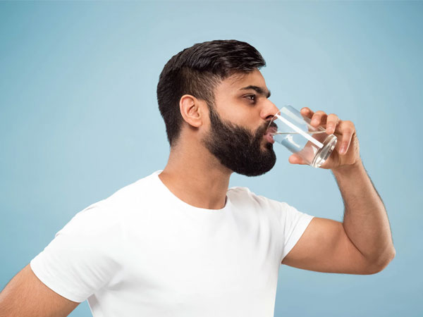 drink plenty of water Hair loss in men 