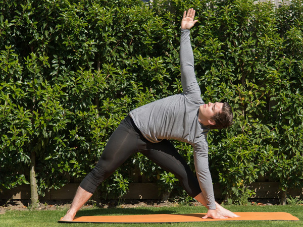 triangle pose