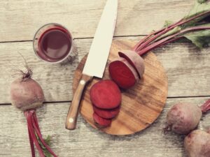 Beetroot is a vegetable that is rich in fibre. Fibre improves digestion and ensures that the nutrients