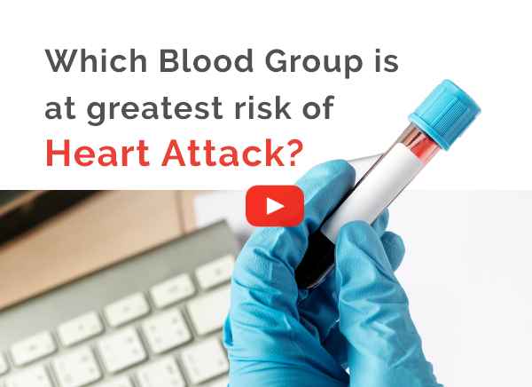 Which blood group is at greatest risk of heart attack