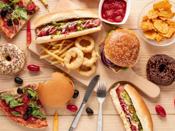 What is India's junk food consumption rate