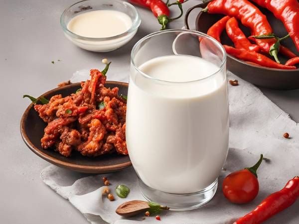 food and drink combinations of Milk and Spicy Foods