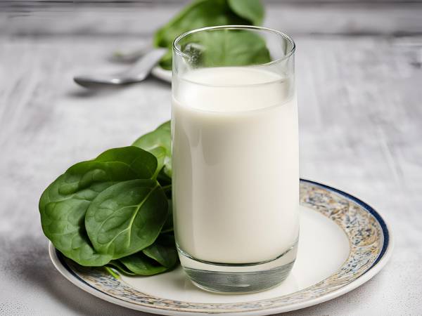 Milk and Spinach
